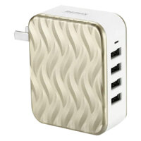 Adapter Sạc 4 cổng USB 6A Remax RP-U41 Màu Ngẫu Nhiên - Hàng Chính Hãng