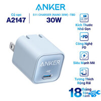 Adapter Sạc Anker 511 Charger Nano 3 30W 1 Cổng Type-C A2147 – Hàng Chính Hãng