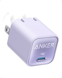 Adapter Sạc Anker 511 Charger Nano 3 30W 1 Cổng Type-C A2147 - Hàng Chính Hãng - Lilac Purple