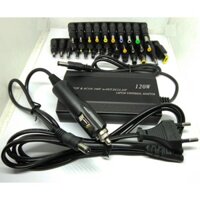 Adapter - Sạc laptop đa năng (nguồn ra 12V~24V 120W)(cắm nguồn 12V/110-240V)(tặng dây kẹp cá sấu=> nguồn tẩu thuốc)