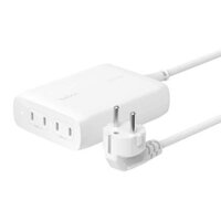 Adapter sạc nhanh 200WBelkin 4 cổng USB-C PD 3.0 GaN màu trắng