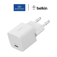 Adapter sạc nhanh 25W USB-C PD3.1 Wall Charger màu trắng Belkin