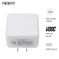 Adapter Sạc Nhanh Oppo F11/F11 Pro VOOC 3.0 20W - Hàng Chính Hãng