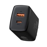 Adapter sạc nhanh siêu nhỏ gọn Baseus Compact Quick Charger 20W (USB + Type C Dual Port, 20W PD/QC 3.0 Multi Quick Charge Support)