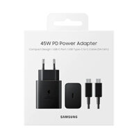 Adapter Sạc Siêu nhanh 45W kèm cáp C - C Mới (EP-T4510)