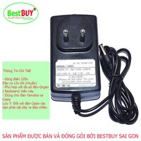 Adaptor Cho Đàn Organ Yamaha và Casio 12V-2A Loại Tốt