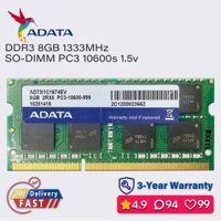 Adata 8gb 4gb DDR3 1333mhz ram laptop sodimm bộ nhớ pc3 1.5v