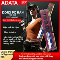 ADATA RAM DDR3 1333/1600Mhz pc3BUS 4GB/8GB dành cho máy tính để bàn (Chính hãng. Bảo hành 2 năm)