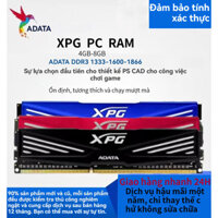 ADATA.XPG RAM DDR3 1333/1600/1866Mhz 4GB/8GB BUS/thích hợp cho máy tính để bàn (bảo hành chính hãng 2 năm)