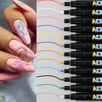 Adawnshbhyu 12 / 24 / 36 Màu Sắc Móng Tay Nghệ Thuật Bộ Tranh Nhanh Khô Chống Thấm Nước Graffiti Acrylic Bút Gel Móng Tay Sơn Lót Dụng Cụ Làm Móng Tay VN