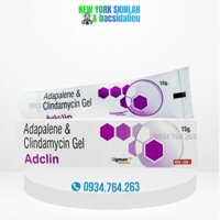 Adclin gel (15g) Adapalene 0.1% & kháng sinh Clindamycin 1% - kem trị mụn trứng cá, mụn viêm, kiểm soát dầu