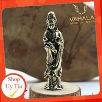 ⚡️DEAL HOT⚡️Tượng phật quan âm dáng đứng bằng đồng Vahala, vật phẩm trang trí phong thủy ý nghĩa