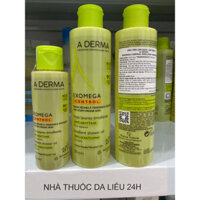 Aderma Dầu tắm giúp làm sạch cho vùng mặt và cơ thể A-DERMA Exomega Control Shower Oil - da liễu 24h