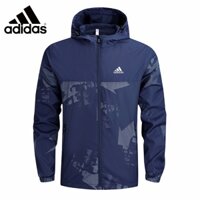 Adidas 100% original mesh bên trong nylon ngoài trời không thấm nước và chống gió áo khoác cặp đôi áo khoác quần áo cho nữ áo khoác trơn có zip áo khoác bomber áo khoác gió cho nam
