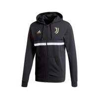 adidas Men's Juventus 3-Stripes Full-Zip Hoodie