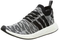 adidas Mens NMD R2 Primeknit Core Black White Textile Trainers