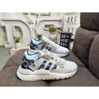 Adidas Nite Jogger 2019 Boost tông màu đất mã vạch dệt kim thoáng khí cổ điển cổ điển xu hướng thể thao thông thường thoải mái nhẹ chống mài mòn giày thể thao chạy bộ cổ thấp chống trượt
