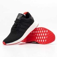 Adidas NMD R2 màu đen đế trắng đỏ