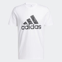 adidas Phong cách sống Áo Thun Ngắn Tay Rằn Ri Nam trắng