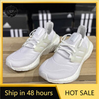 Adidas ULTRA BOOST Bắp Rang Nữ Thoáng Khí Đệm Thể Thao Nhẹ Trắng Nguyên Chất Giày Chạy Bộ GX5590