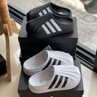 Adidas_Adifom Superstar Mule, Sục_Adidas 3 sọc, Giày Sục đạp gót ADIFOM Đen Trắng cao 4cm (HỖ TRỢ ĐỔI SIZE)