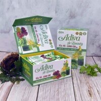Adiva Beauty Tía tô Linh Chi G24 chính hãng hộp 30 gói [Tặng bình pha]
