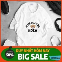 ADLV ÁO THUN TRƠN TAY LỠ NAM NỮ GẤU COTTON 100% (M3-4) *