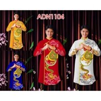 ADN1104 Áo Dài Cách Tân NAM IN HÌNH RỒNG Xanh có size lớn