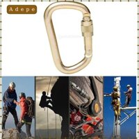 Adpe 45KN Rock Climbing Carabiner, Thép Tự Động Khóa D-Ring Twist Lock Carabiners