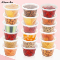 Adriaticsea Deli Hộp đựng thực phẩm bằng nhựa cao cấp 20 chiếc Hộp đựng thực phẩm tròn có nắp kín khí Hộp đựng bữa ăn an toàn cho lò vi sóng không chứa Bpa cho Deli Takeaway
