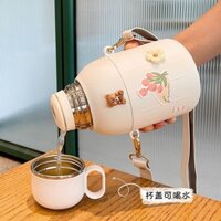 Adsm / siêu ngàn Nhìn Lại Khách Cốc Nước Cách Nhiệt Dung Tích Lớn Bé Gái Nắp Cốc Giá Trị Cao Nước Uống Cốc Inox Bụng Lớn Chai Nước Cách Nhiệt Trẻ Em