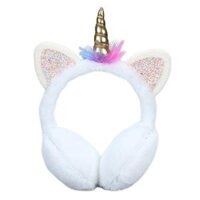 Adult Kid Winter  Girl  Earmuff Ear Warmer Plush - White