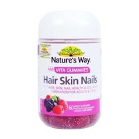 Adult Vita Gummies Hair Skin Nails Nature's Way 60 viên - Hỗ trợ da, móng tóc