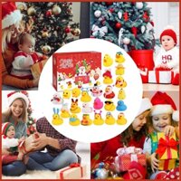 Advent Lịch Cao Su 24 Ô Hình Vịt Giáng Sinh Sáng Tạo sehvn sehvn Cho Bé