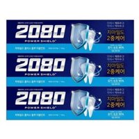 [Aekyung] 2080 Power Shield Plus Blue Double Mint 140g X 3ea / Sản xuất tại Hàn Quốc / Trực tiếp từ Hàn Quốc