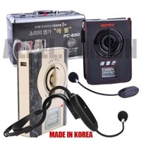 AEPEL KOREA FC-830 Máy trợ giảng không dây nhỏ gọn FC830 Hàn Quốc, 32W, Line Out (Đen + Gold)