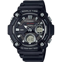 AEQ-120W-1AV | Đồng Hồ Casio | Nam | Dây Nhựa | Pin 10 Năm | Chống Nước WR100M