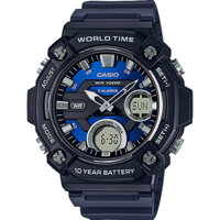 AEQ-120W-2AV | Đồng Hồ Casio | Nam | Dây Nhựa | Pin 10 Năm | Chống Nước WR100M