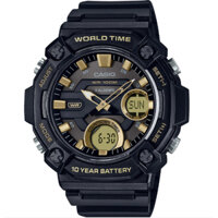 AEQ-120W-9AV | Đồng Hồ Casio | Nam | Dây Nhựa | Pin 10 Năm | Chống Nước WR100M