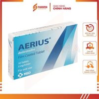 AERIUS 5MG – GIẢM NHANH TRIỆU CHỨNG LIÊN QUAN ĐẾN VIÊM MŨI DỊ ỨNG – MSD [MỸ] – 1 VIÊN