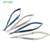 Aerogem Kéo Ngô Tay Cầm Tròn Thẳng / Cong Đa Kích Thước Phẫu Thuật Nha Khoa Speculums Kéo Dụng Cụ Mắt