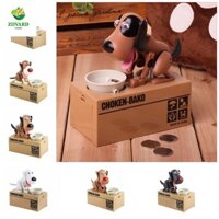 Aerot Tự Động Ăn Trộm Chó Đồng Xu Heo Đất, Hộp Tiền Điện Tử Chống Rơi Dung Tích Lớn, Đồ Chơi Trẻ Em Dễ Thương Vị Trí Ngồi Đồng Xu Hộp Bảo Quản Trang Trí Nhà