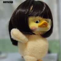 Aerozap Upsetduck Doll Tóc giả, Vịt gây phiền nhiễu nhiều màu BJD Tóc giả, Tóc giả Tóc làm việc bằng sợi nhiệt độ cao thủ công là rất khó chịu Bộ tóc giả búp bê Upsetduck Búp bê BJD