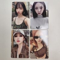 Aespa Album MY WORLD Tabloid Official PHOTOCARD KARINA WINTER GISELLE NING