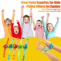 Aetherdecor 10 Chiếc LED Sáng Lên Fidget Spinner Vòng Tay Phát Sáng Trong Bóng Tối Dự Tiệc Cung Cấp Cho Trẻ Em 4-8 8-12 Sinh Nhật Goodie Túi Nhồi Bông Lớp Học Hộp Kho Báu Đồ Chơi