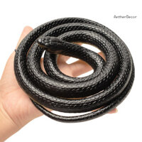 Aetherdecor 123CM Đen Rắn Prank Đồ Chơi Thực Tế Cao Su Rắn Mô Hình Mô Phỏng Rắn trêu chọc Bạn Bè Đạo Cụ Tricky Trẻ Em Người Lớn Tiệc Halloween Gag Quà Tặng