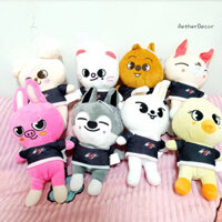 Aetherdecor 20CM Đồ Chơi Động Vật Sang Trọng Có Quần Áo Gà Con Chó Lợn Cáo Mèo Thỏ Gấu Plushie Búp Bê Nhồi Bông Văn Phòng Tại Nhà Trang Trí Phòng Ngủ Trẻ Em Người Lớn Quà Tặng Sinh Nhật Giáng Sinh