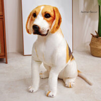 Aetherdecor Beagle Chó Sang Trọng Đồ Chơi Ngồi Cún Con Plushie Thú Nhồi Bông Búp Bê Gối Văn Phòng Nhà Trang Trí Phòng Ngủ Trẻ Em Người Lớn Quà Tặng Sinh Nhật Giáng Sinh