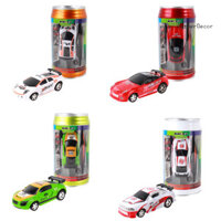 Aetherdecor Creative Coke Can Mini Điện Điều Khiển Từ Xa Xe Đua Có Đèn Đồ Chơi Trẻ Em