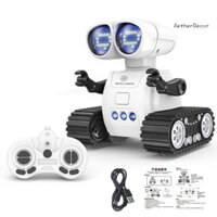 Aetherdecor Đồ chơi Robot điều khiển từ xa cho trẻ em có đèn LED Âm nhạc Cảm biến cử chỉ có thể lập trình Nói chuyện Tương tác Trẻ mới biết đi Điện 2.4Ghz RC Đóng thế Mô hình Robot